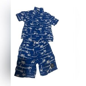 Palm Trees set  shirt and short size 7 boy outfit